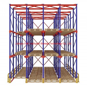 [Hot Item] Ebiltech Powder Coating Warehouse Heavi Duty Pallet Drve-in Rack System Warehouse Storage Estantes De Alta Resistencia