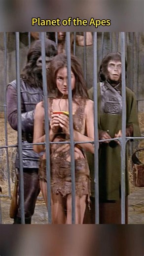 🦍Primitive human woman Nova locked in a cage, treated as a beast by ruling apes#shorts
