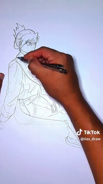 Dibujo de Riza Hawkeye al Lápiz