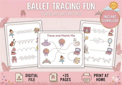 30 Preschool Line Tracing Worksheets Bundle, Fine Motor Pre-writing Practice Printable for Toddlers (PDF) - Etsy