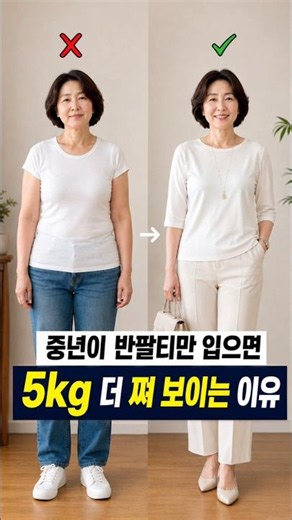 Why you look heavier when wearing short sleeves in middle age!