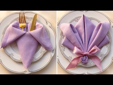 How to Fold Napkins Elegantly | Easy Napkin Folding Tutorial