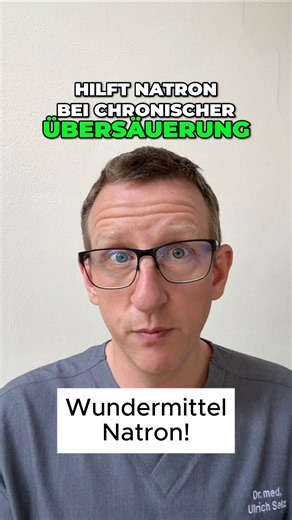 Doktor Ulrich Selz | Ein Wundermittel für deinen Magen #gesundheit #gesundheitstipps #medizintipps #natron #magensäure #übersäuerung #sodbrennen #gesundeernährung | Instagram