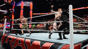 After The Shield attacks Brad Maddox, John Cena, Sheamus and Ryback send them running for cover: Raw, Feb. 4, 2013