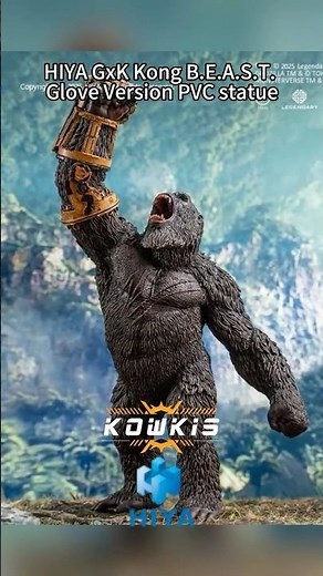 Kowkis Pre Sale Available💥Hiya Toys Kong beast glove statue🔥#kowkistoy #hiyatoys #gxk #kong #kaiju