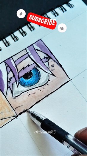 Drawing Gojo Satoru’s INFINITE Six Eyes! 👁️✨ #JujutsuKaisen #Art