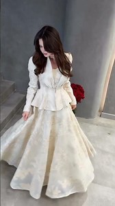 2026 Latest White Gown With Short Jacket 😍✨ #shorts #viral #fashion #trending #dress #partywear