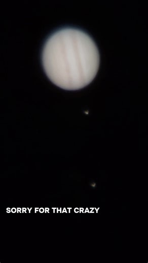 wasn't really set up to make a video but thought I would grab a quick one of Jupiter anyway, enjoy! #jupiter #asrtonomy #astronerds #planet #telescope