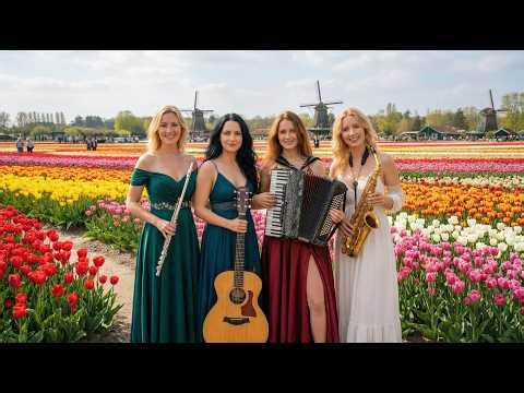 Festival Flamenco at Keukenhof Netherlands | Guitar, Sax, Accordion & Flute Tulip Performance
