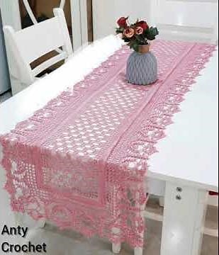 How to crochet a rectangle doily with patterns