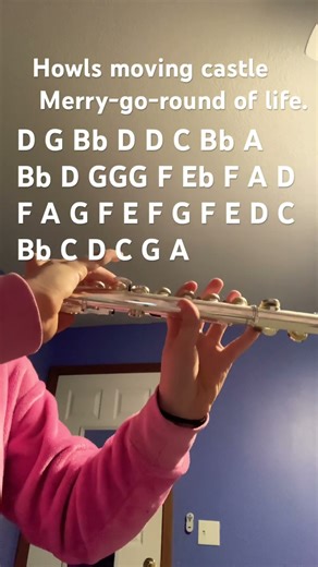 Howls moving castle #flutemusic #flute #flutecover #band #howlsmovingcastle