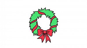 Christmas Wreath Doodle Icon Loop Isolated Stock Footage Video (100% Royalty-free) 1111667637 | Shutterstock