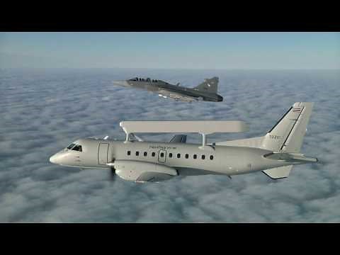 Royal Thai Air Force Gripen and Saab 340 Erieye AEW