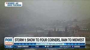 Storm brings snow to southeastern Arizona | Latest Weather Clips | FOX Weather