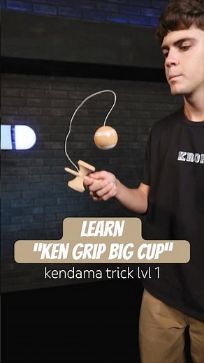 How to do Big Cup Ken Grip kendama trick lvl 1 #kendama #tutorial #learn