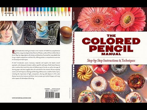 Colored pencil drawing: the colored pencil manual book review. What's inside the art book?