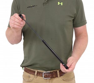 Gas Shock - 50 lb Force - 17" Extended, 9.66" Compressed - Black Nitride JR Products RV Door Parts 3