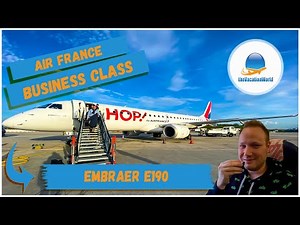 Air France Business Class to Paris 🇫🇷 ⎢ HOP! Embraer 190 ⎢DUS-CDG ⎢Flightreview ⎢thevacationworld