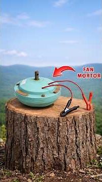 How to Make a Simple Generator from a Ceiling Fan and Gas Engine - You'll be surprised!