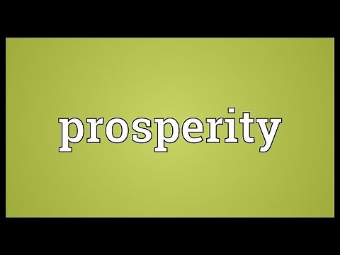 Prosperity Meaning
