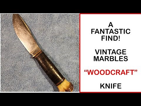 Vintage Marble's Woodcraft Fixed Blade Knife