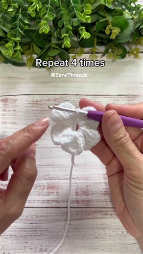 🌸✨Crochet Flower Tutorial✨🌸 #crochet #crochettutorial #crochetflower