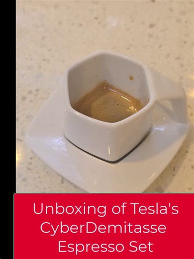 Got the Tesla Espresso cups, here the unpacking and a first espresso making. ☕️This is our coffee machine, very happy with it:https://t.co/p03YZ7ZMPp