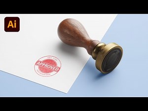 Rubber Stamp Logo Design in Illustrator | Stamp Mockup Design in Photoshop | Stamp Logo Design
