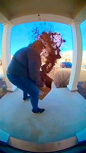 Package Thief vs 💥🤣 Exploding Bait Box—🤭NOT A GLITTER BOMB