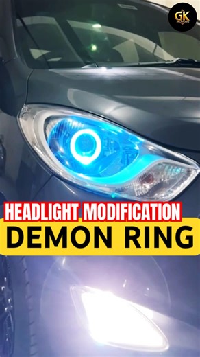 😈Custom Headlight Upgrade | Demon Eyes + Projector 💡📞9820569891