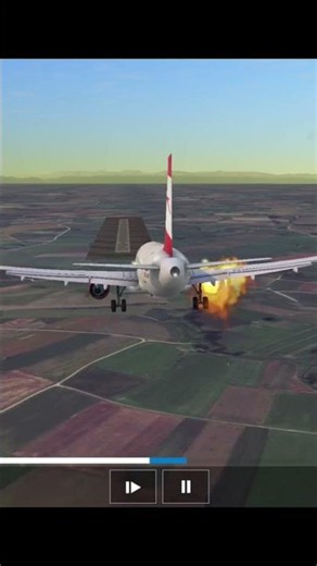engine fire 🔥🔥🔥 #emergencylanding #aviation #landing #airbus #lifesaving #accident