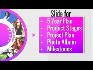 Animated PowerPoint Timeline, 5 Year Plan, Milestone, Process, Photo album Slide | Free PPT