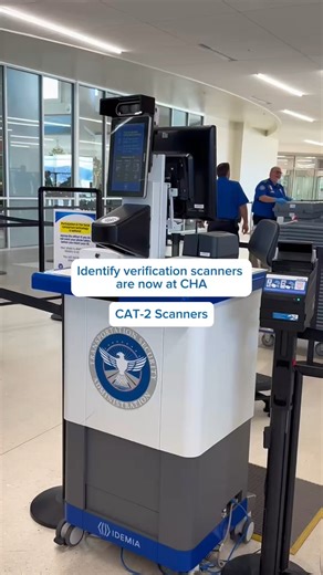 Chattanooga Airport on Instagram: "Say hellooo to TSA's new tech upgrade at CHA👋 Cat-2 scanners are officially live at the security checkpoint. These scanners verify your ID in seconds with a quick real-time photo. You can even use your Apple ID for your driver's license and you don't have to take off your glasses for the photo! Two imporant things to know: 1. Your data and photo are not stored in any capacity. These scanners erase the data the moment another passenegers steps up for a photo or