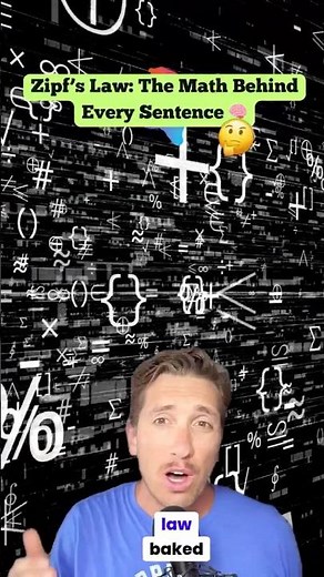 Zipf’s Law: The Math Behind Words 🧠 #MathFacts #Language
