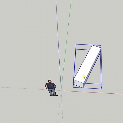 Align axes to an object in SketchUp