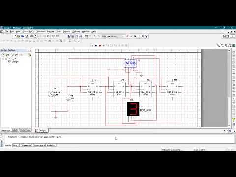 Contador Hexadécimal con Flip-flop JK Multisim