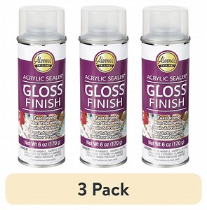 (3 pack) Aleene's Clear Acrylic Spray Sealer, Gloss 6 oz - Walmart.com