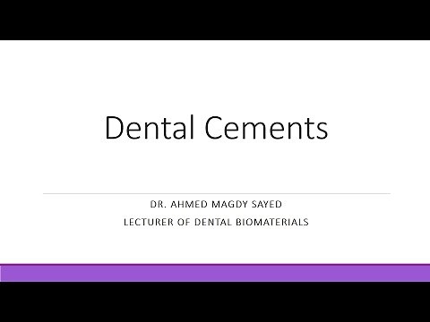 Dental Cements (Dental Biomaterials)