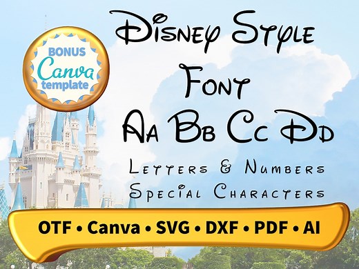 Mouse Alphabet Font, SVG, DXF, PDF, Canva Template - Etsy