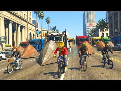 500 BICIS vs 500 CAMIONES en GTA 5 Online