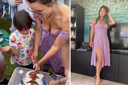 Mom shamed for showing cleavage at son's birthday party