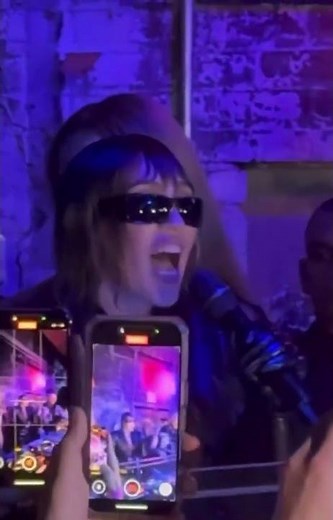 Miley Cyrus Easy Lover performing at 3DollarBill club in NYC