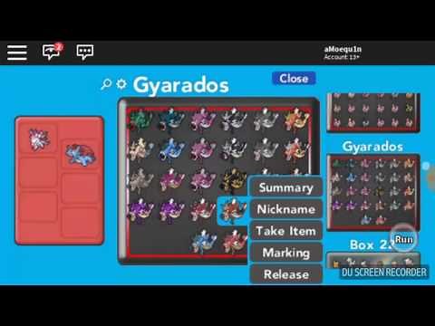 ROBLOX Pokemon Brick Bronze - Bob's Magik Pond, Gyarados Patterns