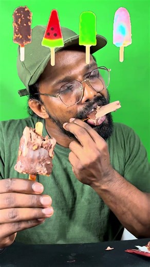 Ben and Jerry’s Chocolate Truffle ice cream lollipop mukbang asmr