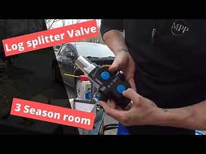 Amateur Homesteading - Land Clearing, Replacing Log Splitter Control Valve, Finishing 3 Season Room!