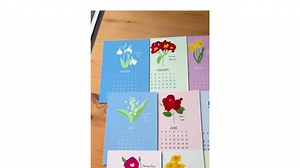 2026 Desk Calendar Birth Month Flower | Hand Drawn Floral 5x7 Cards | Colorful Botanical Office Decor | Nature Inspired Stationery Gift - Etsy