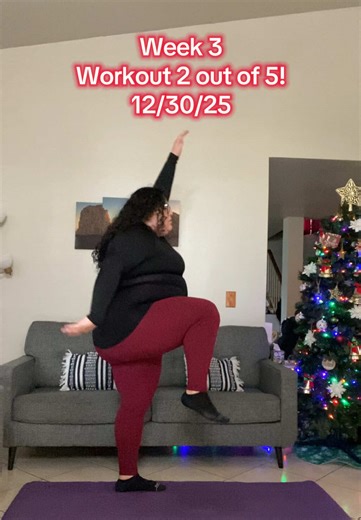 Week 3 progress check-in ✨ Workout 2 of 5 complete ✅ Showing up even when motivation dips 💪🏽 Progress isn’t always fast, but consistency wins 🙌🏽 #BeginnerFitness #ProgressNotPerfection #ConsistencyOverMotivation #FitnessJourney #WorkoutTikTok