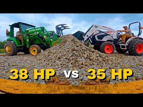 John Deere VS Bobcat - Real World Tractor Comparison