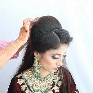 16K views · 386 reactions | Looking Amazing Bridal Hairstyle 朗 | Hair Fashion | Facebook