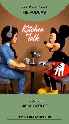 Chef Jade meets Mickey Mouse in the most magical podcast setting yet! 🎙️✨ From character kitchens to castle bites, Jade’s whimsical culinary tour of Disneyland is full of surprises.👉 Watch the teaser and find out more in the article: 📝 Magical Moments: Chef Jade’s Whimsical Culinary Tour of Disneyland with Mickey Mouse 🔗 https://cookingwithjade.com/magical-moments-chef-jades-whimsical-culinary-tour-of-disneyland-with-mickey-mouse/ What do YOU think Mickey’s favorite food is? 🍕🍦🥕 #DisneyMa